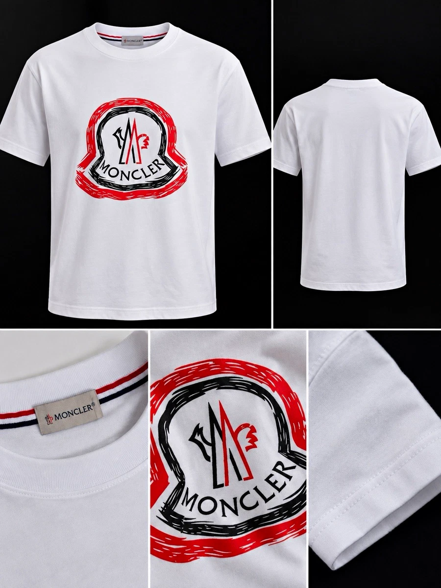 Moncler White T-Shirts for Men for sale | eBay