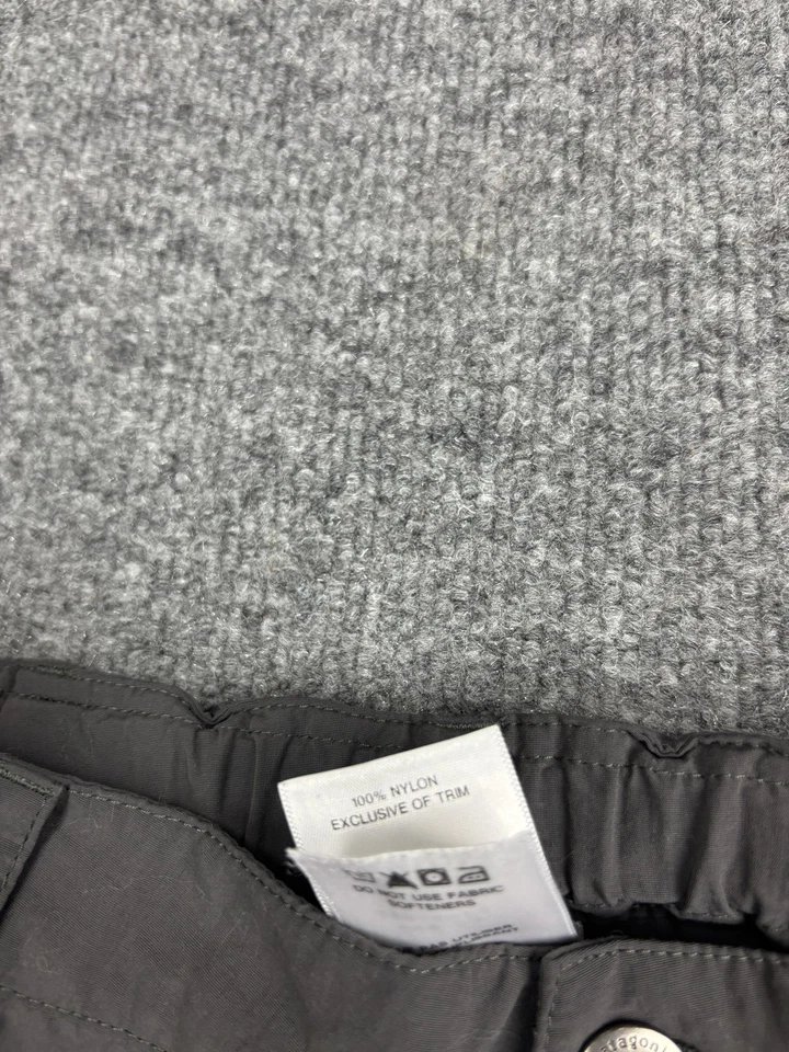 Pantalones Patagonia Niños Pequeños 8 Gris Nylon Senderismo Cintura Elástica Rodillas Reforzadas Foto 3 de 4