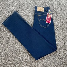 Vintage Lee Women's 28x35 Jeans USA Made Straight Leg Rider Dark Wash NWT