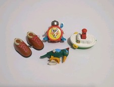 Vintage Tomy Aufziehspielzeug 70er 80er 90er Schuhe Wecker Boot Vogel Specht