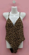 Victoria Secret Swim Essential Triangle Cheeky One Piece Swimsuit Large True Cat