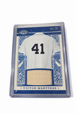2025 Leaf Lumber Victor Martinez Game Used Lumber Dark Blue 8/20 #GL-120 Bat Rel