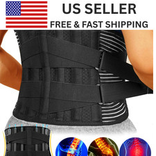Adjustable Lower Back Brace Lumbar Support Waist Belt For Men Women Pain Relief