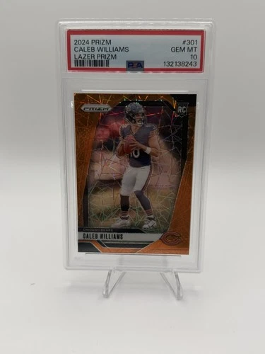 2024 Panini Prizm Caleb Williams #301 Lazer Prizm PSA 10 Chicago Bears Rookie