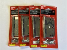 Everbilt 3-1/2 in. with 5/8 in. Radius Security Door Hinge Stainless LOT OF 4