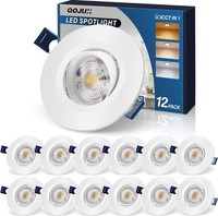 LED Einbaustrahler 230V, 12Er Set Flach LED Spot 5W Schwenkbar, Warmweiß