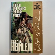 The Cat Who Walks Through Walls by Robert A Heinlein 1988 Ace PB Science Fiction