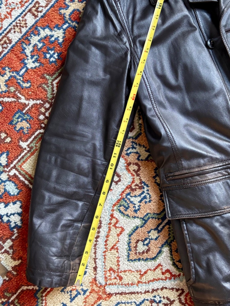 Vintage Armani Collezioni Mens Lambskin Leather Jacket Coat | eBay