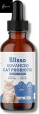 1-Pack Blisso Advanced Cat Probiotic Drops Digestive Support Liquid Drops.