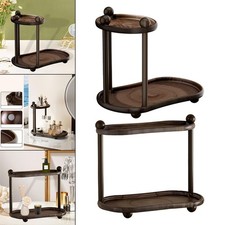 2 Tiers Countertop Organizer Cosmetics Storage Display Rack Multipurpose