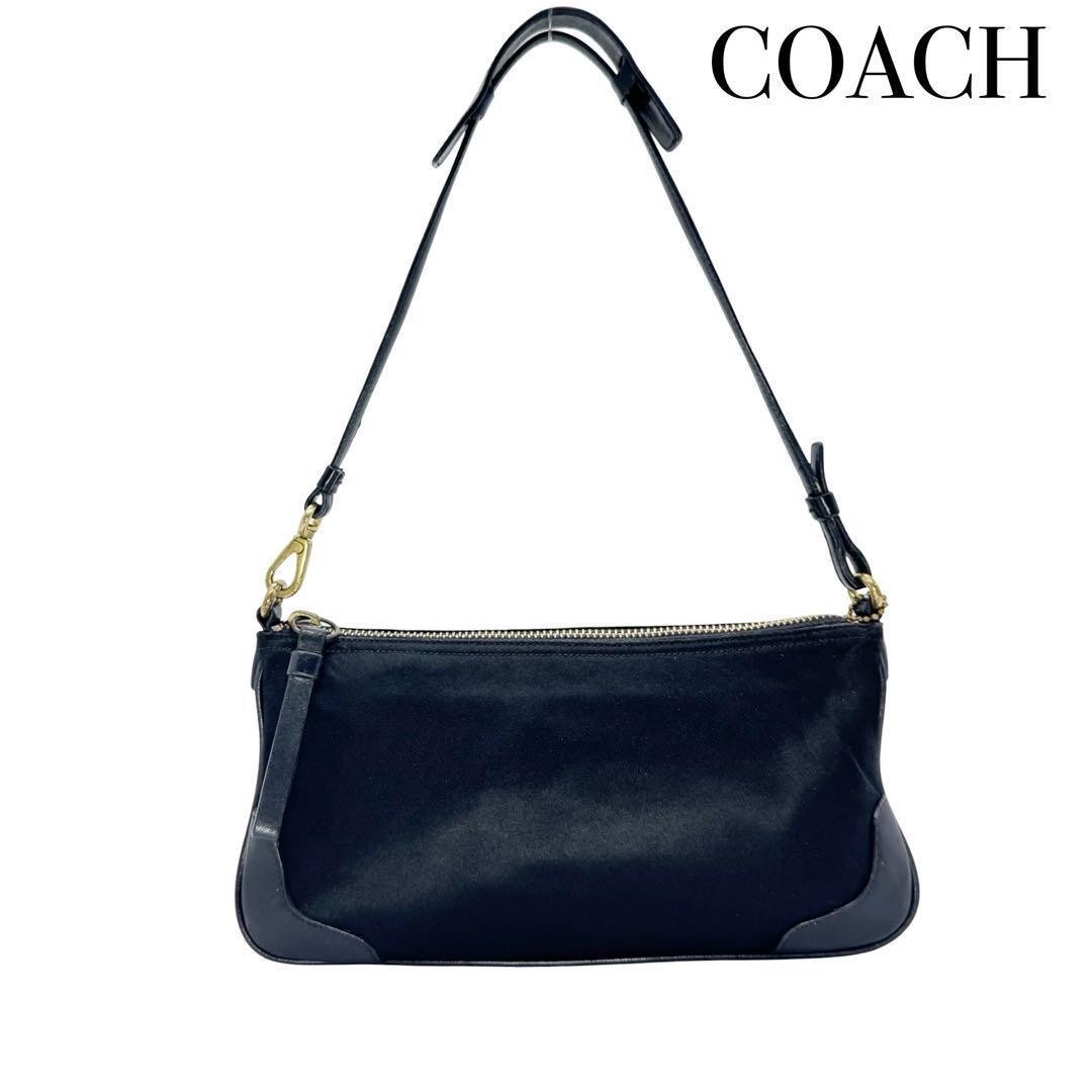 Coach Black Leather Shoulder Bag Authentic G07162268