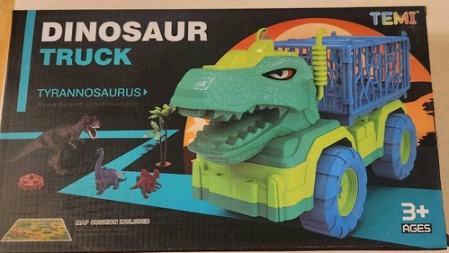 Boys / Girls Toy Transport Carrier Dinosaur Tyrannosaurus Rex Truck New In Box