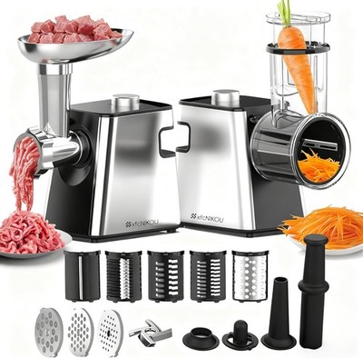 Electric Meat Grinder, Cheese Grater, 2800W Max Stainl Steel Veggie