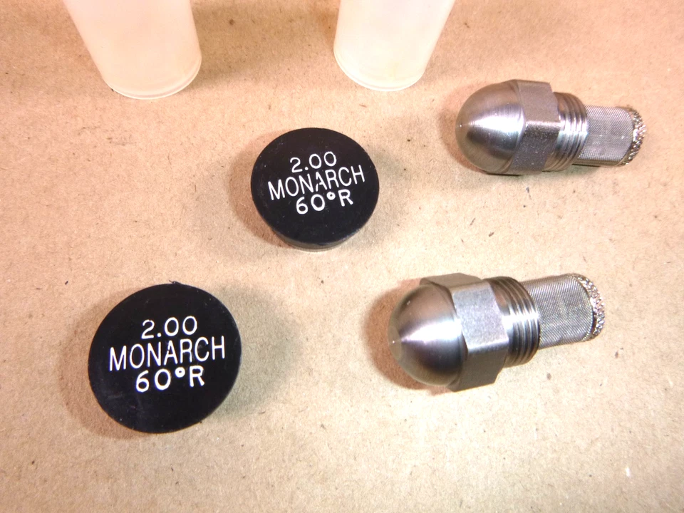 Monarch 2.00 60 градусов R твердый конус масло горелка сопло (лот из 2) новый излишек - Изображение 2 из 3