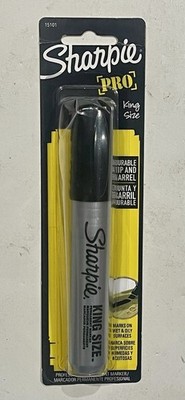 SHARPIE PRO KING SIZE BLACK PERMANENT MARKER-CHISEL TIP #15101-NEW