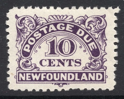 Newfoundland J6 VF H 10c dark violet 1939 Postage Due, perf 10 CV $10