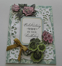 Anna Griffin "Celebrating You On Your Birthday" 3D Handmade Layered Card