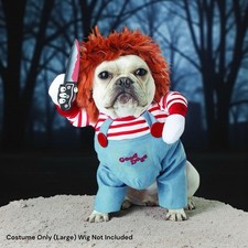 Chucky Dog Costume Large Horror Halloween Pet Costume NWOT Funny Puppy Outfit