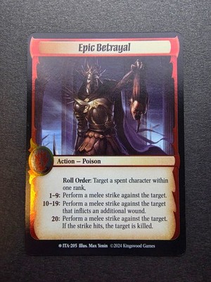 EPIC BETRAYAL - LEGENDARY FOIL - 205 - KS WARLORD: SAGA OF THE STORM - ITA