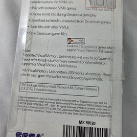 OPENED Maybe? BRAND NEW SEGA Dreamcast VMU Visual Memory Unit MK-50120 NTSC-U