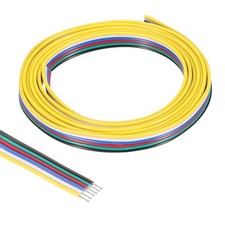 4.92ft 26 Gauge 6 Conductor Electrical Wire Tinned Copper Cable
