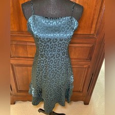 Women's size M tone on tone cheetah print dress in teal.Tags off-never worn