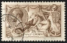 SG415 1918 2s6d reddish-brown, BW Seahorse, VFU
