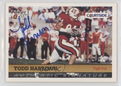 1992 Courtside Draft Pix Auto Todd Harrison #109 Rookie Auto RC 0kd8