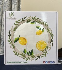 Kloud Bambu Organic Bamboo Baby Hooded Towel Lemon Ultra Soft Absorbent