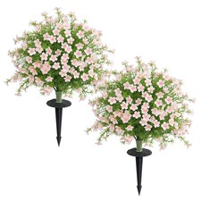 25.6" Artificial Flower Plant with Spike Set of 2