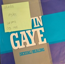 Marvin Gaye Sexual Healing Vinyl Record 7" VG+/VG CBS A2855 1982