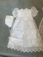 Vintage Phyllis Baby Wear Christening Baptism Gown/Over coat/slip/cap