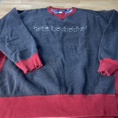 Tommy Hilfiger Jeans Sweatshirt Sport Spellout Gear Athletic Vintage 2000 Y2K