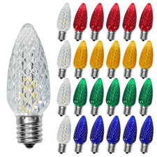25 Pack C9 Led Christmas Lights Bulb, C9 LED Christmas Lights Outdoor Bulb, C...