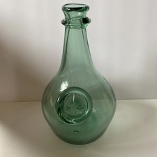 Vtg Jamestown Glass House Green Replica Wine Bottle Hand Blown