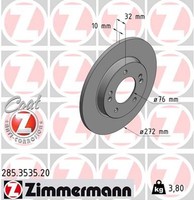 2X Bremsscheibe Coat Z Zimmermann 285.3535.20 FüR PDE Hyundai PD Pden I30 GDI CD