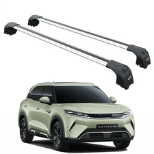 For BYD Atto 2 2025-2026 Roof Rack Cross Bars Flush Rail Alu Silver