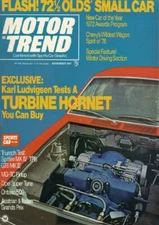 MOTOR TREND 1971 NOV - MG-TC, TRIUMPH, AMC TAKES T/A