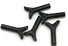 Lego 5 New Black Carrot Tops / Twigs Pieces Parts