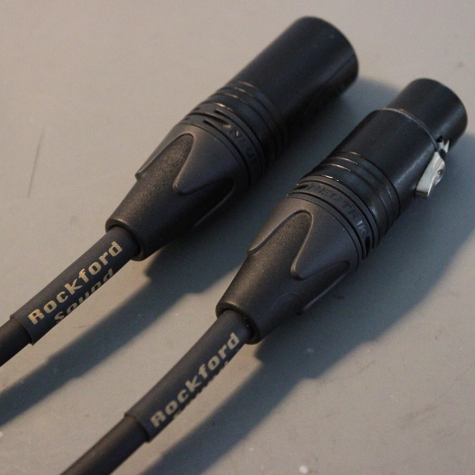 Cable de micrófono de 3 cables Gotham Audio GAC-3 | 5 PIES | XLR a hembra dorado macho XLR Foto 4 de 4