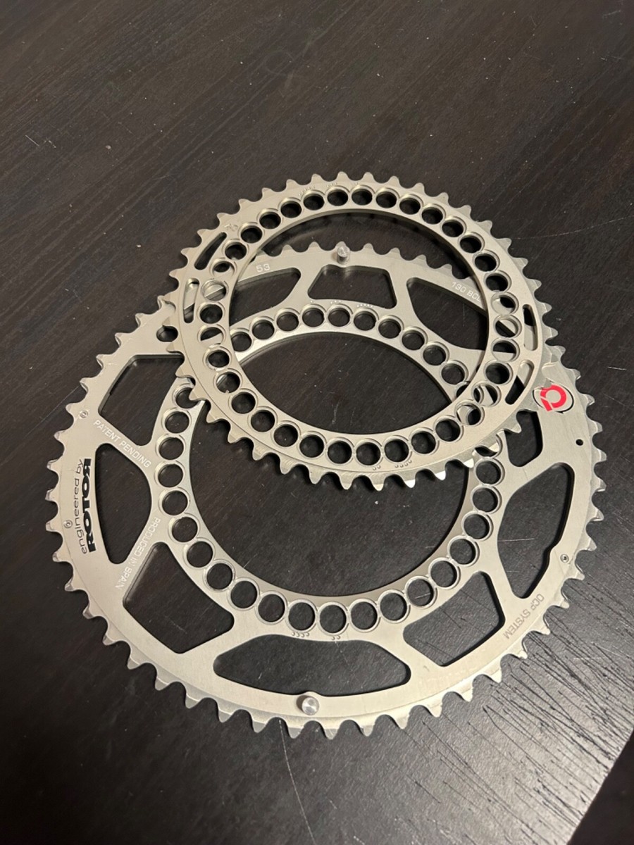 Rotor Q Rings Road Chainrings 53-40T 5 bolts 130BCD | eBay