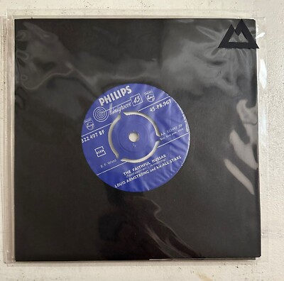 LOUIS ARMSTRONG U. S. ALL-STARS   MACK THE KNIFE - VINYL 7'' EP BLACK VG+ - L1