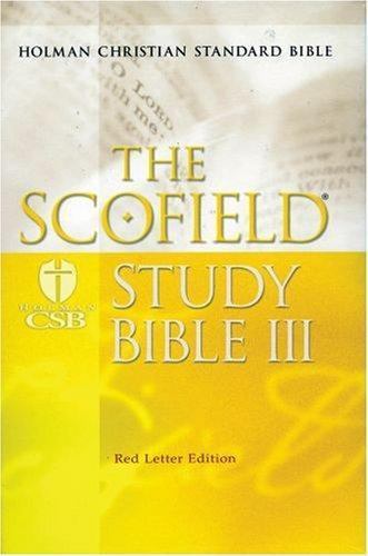 The Scofield Study Bible III, HCSB: Holman Christian Standard Bible  - hardcover