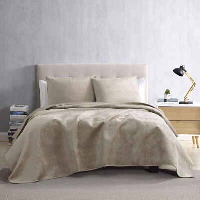 Brielle Home Ravi Quilt Set Champagne Full/Queen