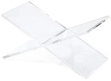 Clear Acrylic Book Holder 2 Piece Reading Display Stand for Magazines, Textbooks