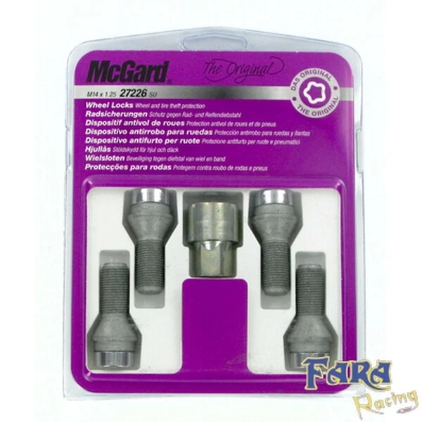 RYBO Set Di 4 Bulloni Di Bloccaggio Per Cerchi In Lega M14 X 1,25 - Foto 7