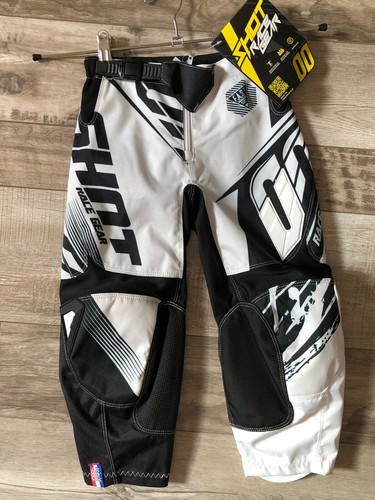 Pantaloni Motocross Shot Gara Gear Taglia 4/5 Anni (18 US) Valore Nuovo |  eBay