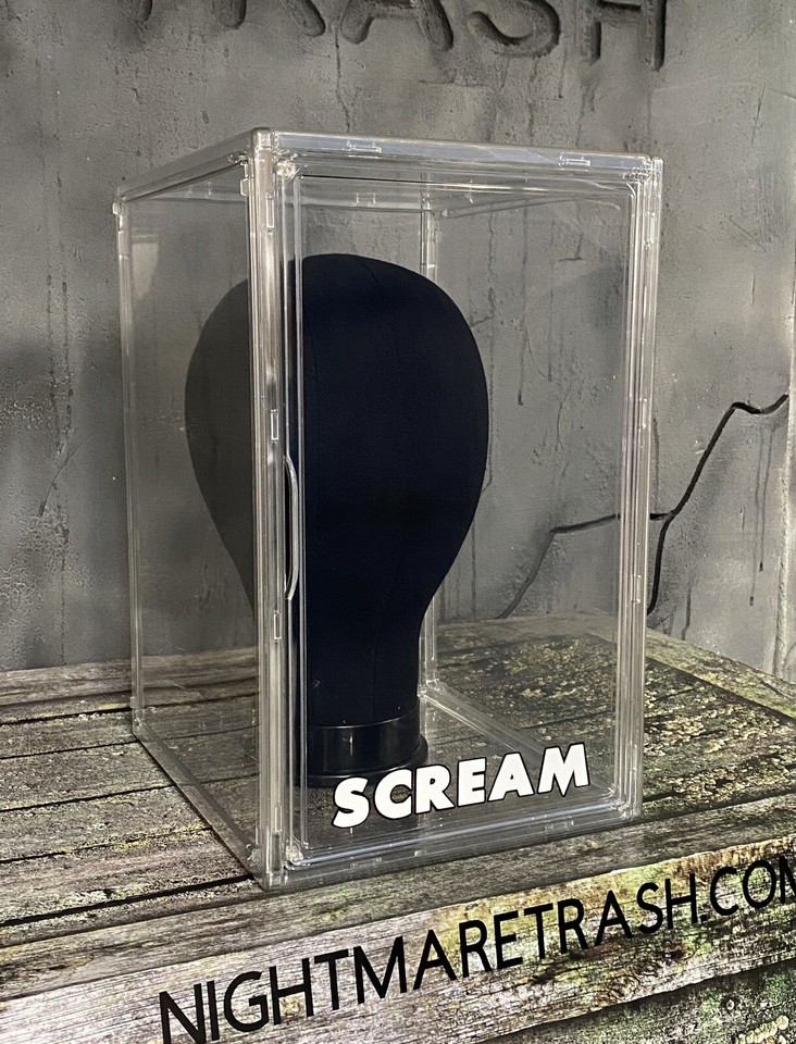 Scream Ghostface Mask Acrylic Display Case W Stand Horror Movie ...