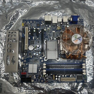 Intel DG33TL Motherboard with E8400 3.00GHZ CORE 2 DUO CPU 2GB RAM & Shield