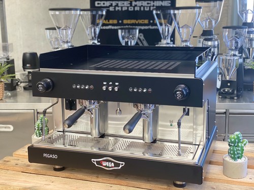 Nueva Marca Wega Pegaso EVD 2 grupo Cafetera Comercial-Negro Mate | eBay